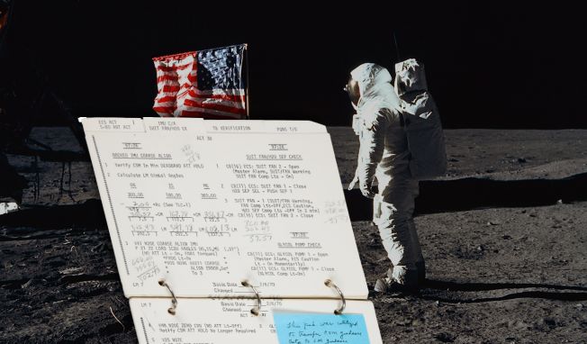 Checklists. For bringing home Apollo 13. And software.