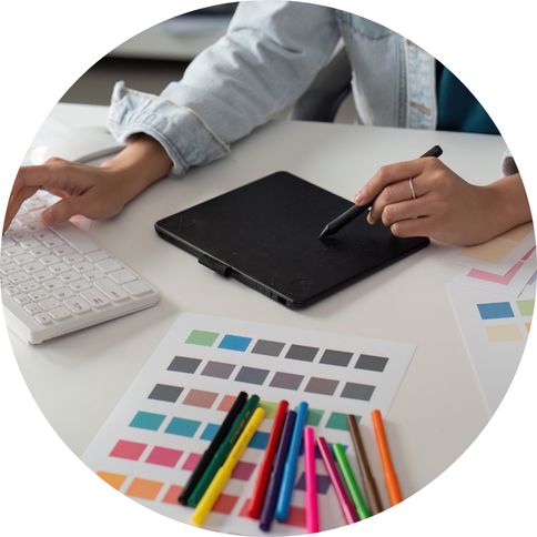 What is test case design A person at a desk planning and designing, representing the test case design process