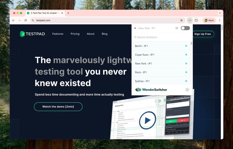 Using WonderProxy to complete geolocation testing